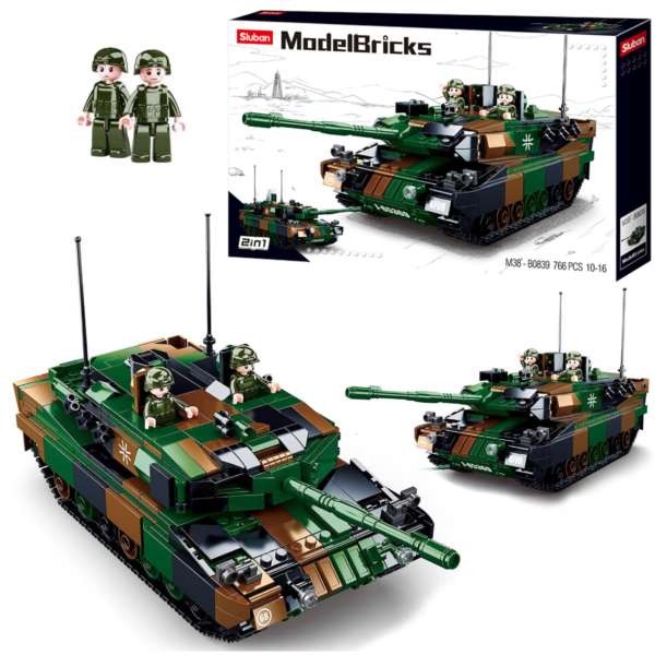 KLOCKI SLUBAN CZOŁG 2W1 LEOPARD 2A5 766 EL WOJSKO