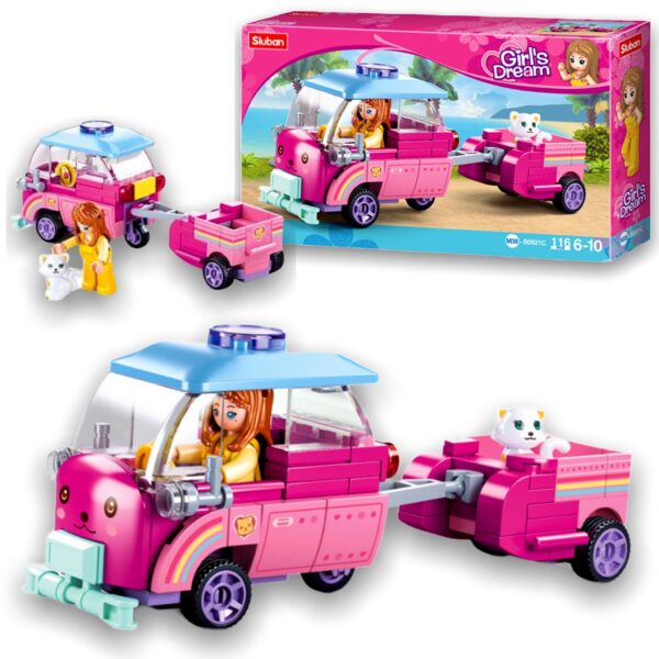 KLOCKI SLUBAN GIRLS KAMPER PRZYCZEPA AUTO 116