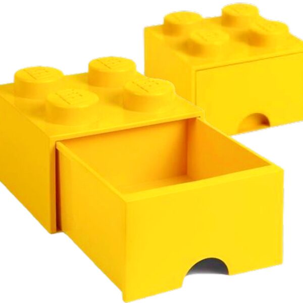 Pojemnik 4 szuflada LEGO ZÓŁTY