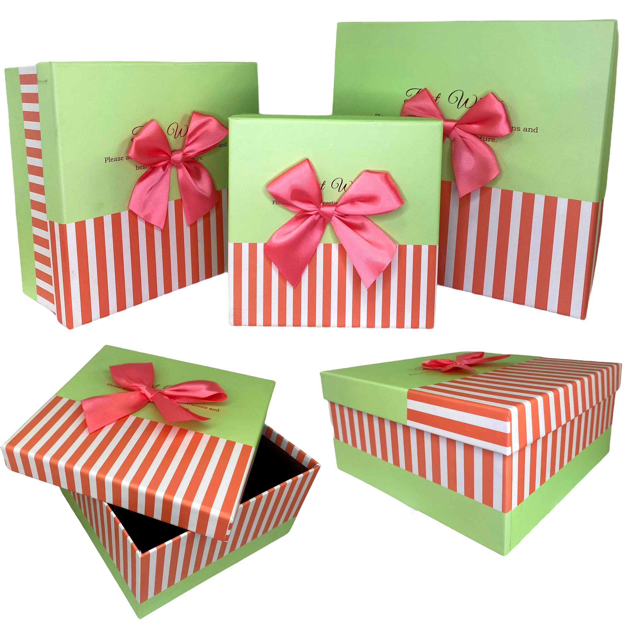 Zestaw 3 pudełek Pudełko prezentowe na prezent ozdobne