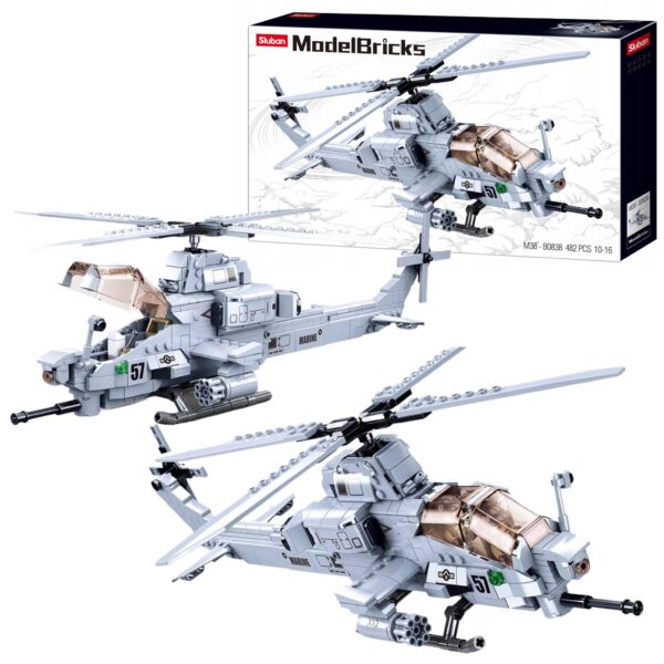 KLOCKI SLUBAN HELIKOPTER AH 1Z VIPER WOJSKO 482 EL