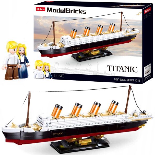 KLOCKI SLUBAN STATEK TITANIC MODELBRICKS 481 EL