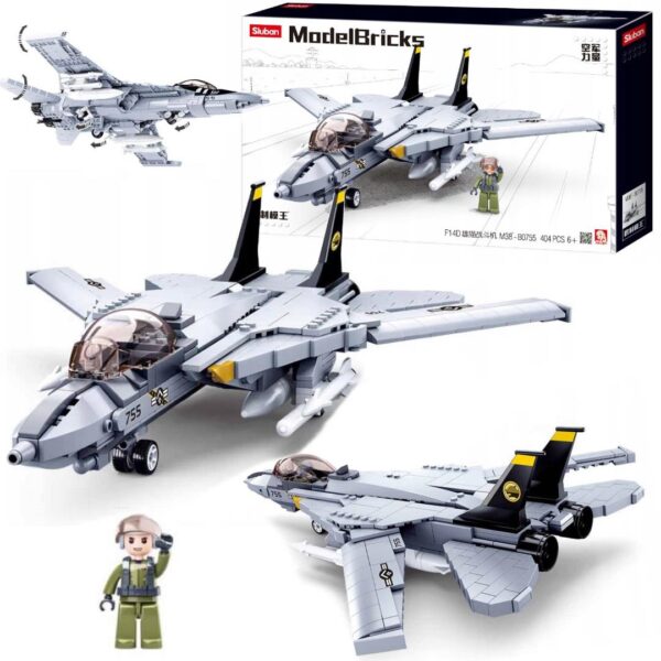 KLOCKI SLUBAN SAMOLOT MYŚLIWIEC F14 TOMCAT 404 EL