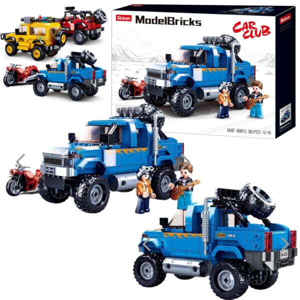 KLOCKI SLUBAN JEPP TERENOWY CAR CLUB BRICKS 361 EL