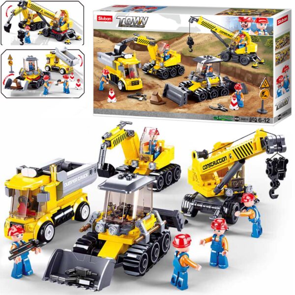 KLOCKI SLUBAN MASZYNY BUDOWLANE TOWN 465 EL lego budowa