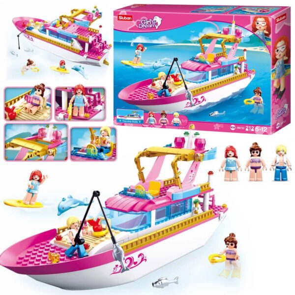 KLOCKI SLUBAN JACHT STATEK GIRLS DREAM 212 EL