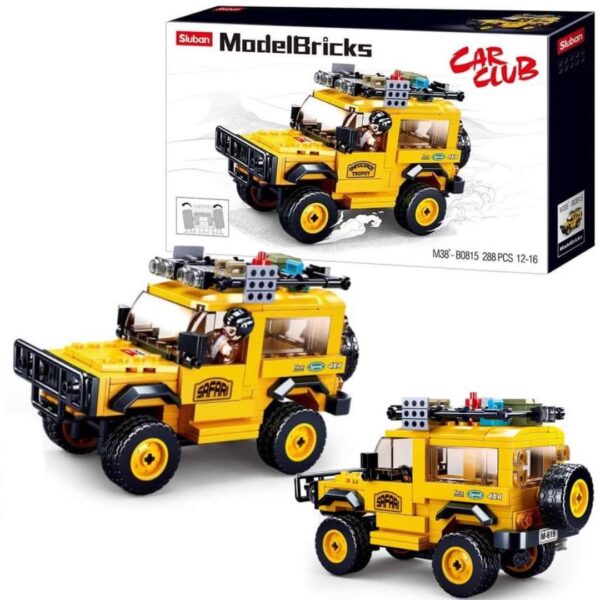 KLOCKI SLUBAN JEPP TERENOWY CAR CLUB BRICKS 288 EL