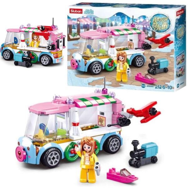 KLOCKI SLUBAN AUTO Z PREZENTAMI GIRLS DREAM 143 EL