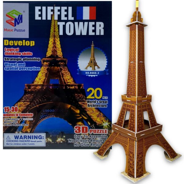 PUZZLE 3D PRZESTRZENNE WIEŻA EIFFLA PARYŻ FRANCJA