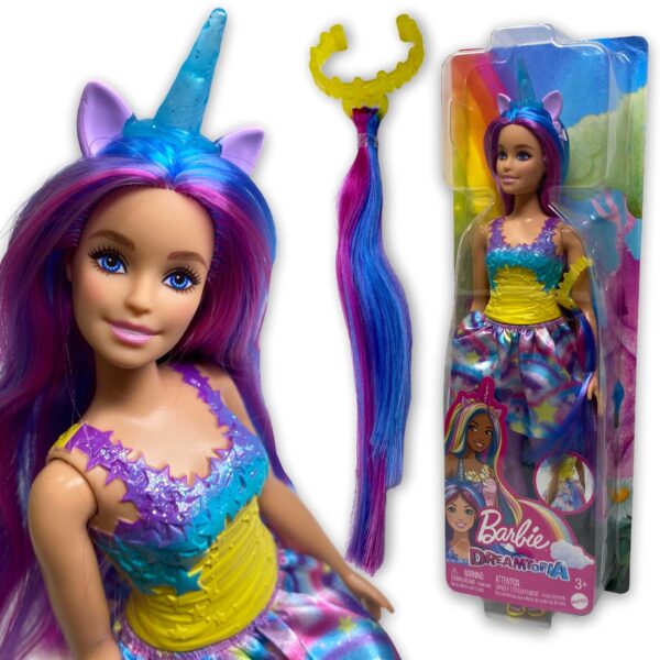 LALKA BARBIE COLOR DREAMTOPIA KSIĘŻNICZKA