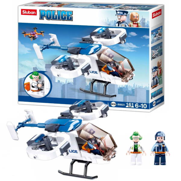 KLOCKI SLUBAN HELIKOPTER POLICYJNY POLICJA 161 EL