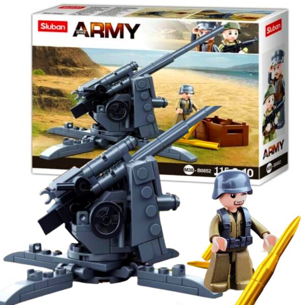 Klocki SLUBAN LEGO DZIAŁO PRZECIWLOTNICZE 151 el