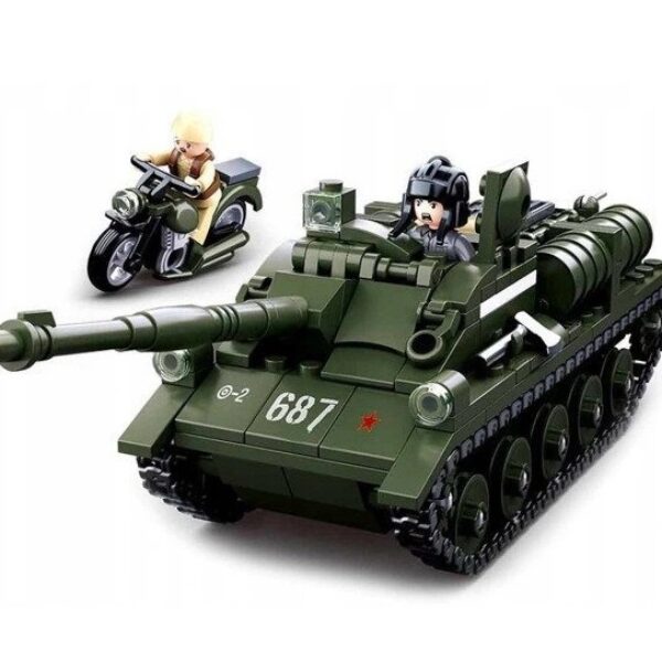 Klocki Sluban WOJSKO CZOŁG RADZIECKI SU-85 338 el PASUJE DO LEGO