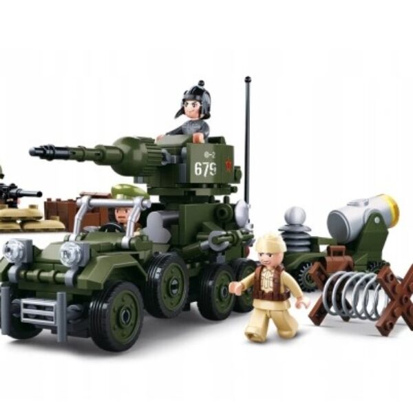 Klocki Sluban WOJSKO CZOŁG POJAZD WOJSKOWY 332 el pasuje do LEGO