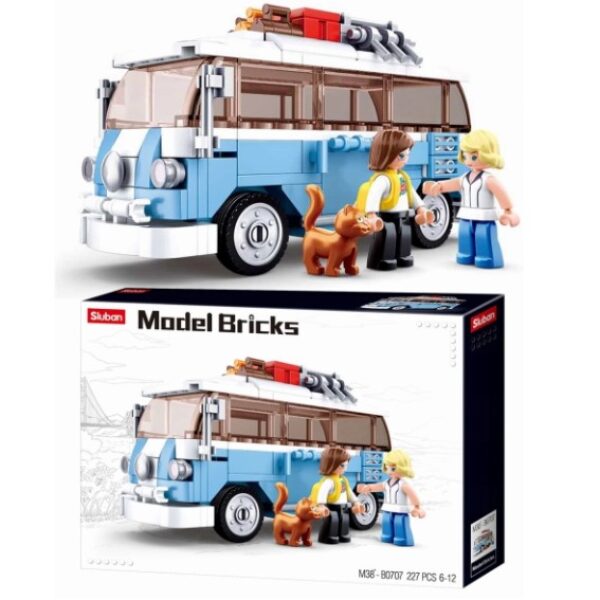 Klocki Sluban MODEL BRICKS AUTOBUS CAMPER 227 el PASUJE DO LEGO