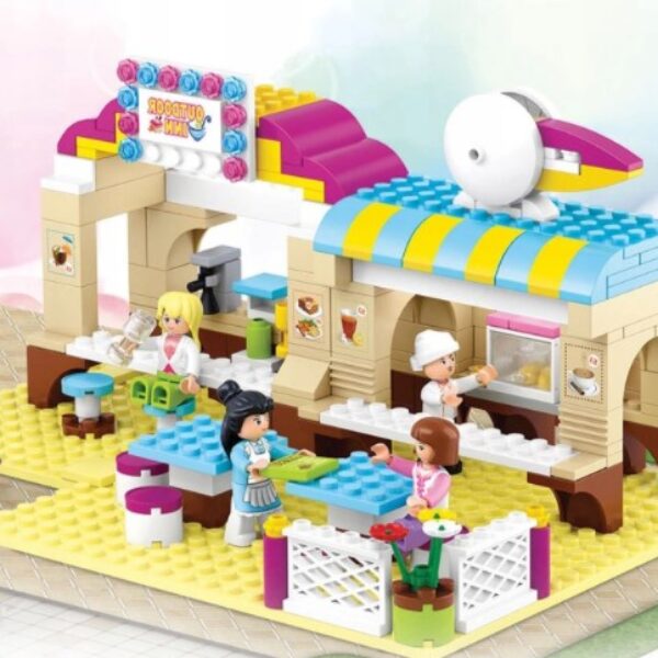Klocki Sluban Friends KAWIARNIA BAR 257 el sklep outdoor in pasuje do lego