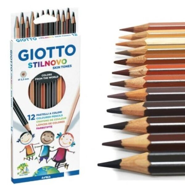 Kredki Giotto Stilnovo 12 Skin Tones brązy 12 KOLORÓW