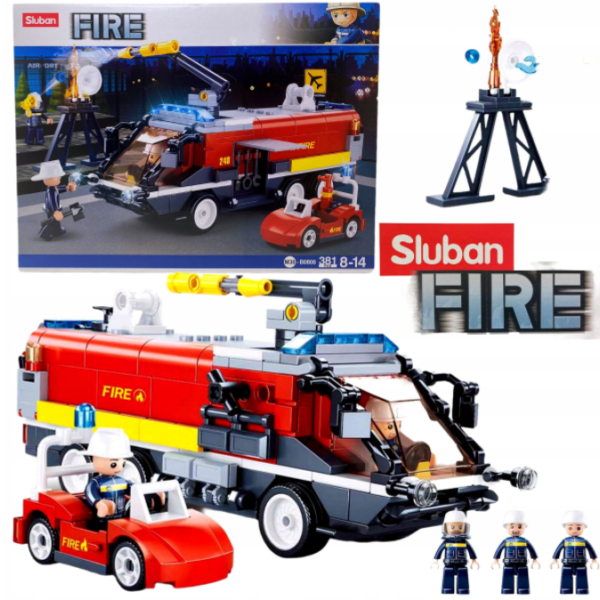 KLOCKI SLUBAN STRAŻ POŻARNA LOTNISKOWA FIRE 381 EL lego