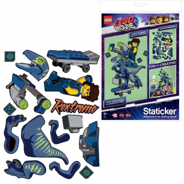 LEGO Staticker T Rex ruchoma układanka Movie 2