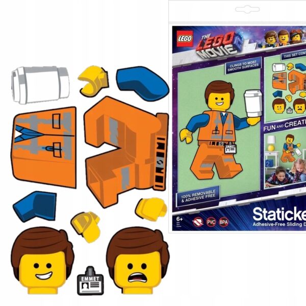 LEGO Staticker Emmet ruchoma układanka Movie 2