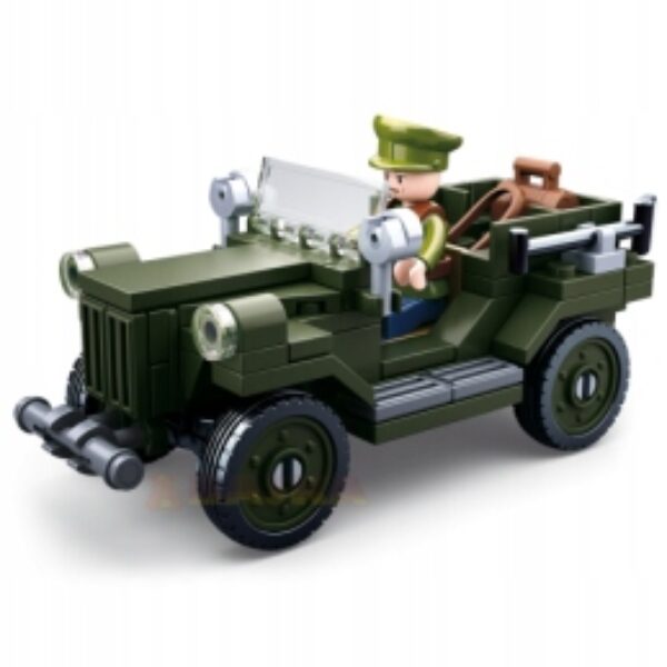 Klocki Sluban WW2 Jeep 112 el
