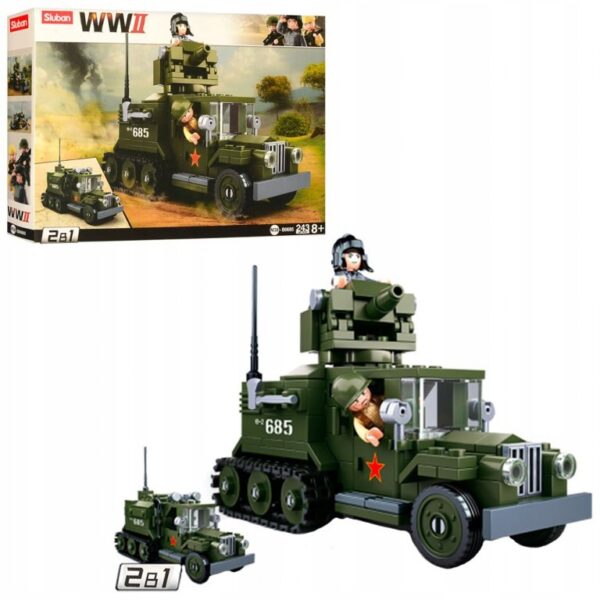 Klocki Sluban WW2 Ciężarówka 243 el