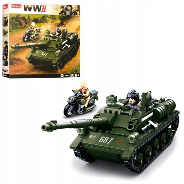 Klocki Sluban WW2 Czołg 338 el